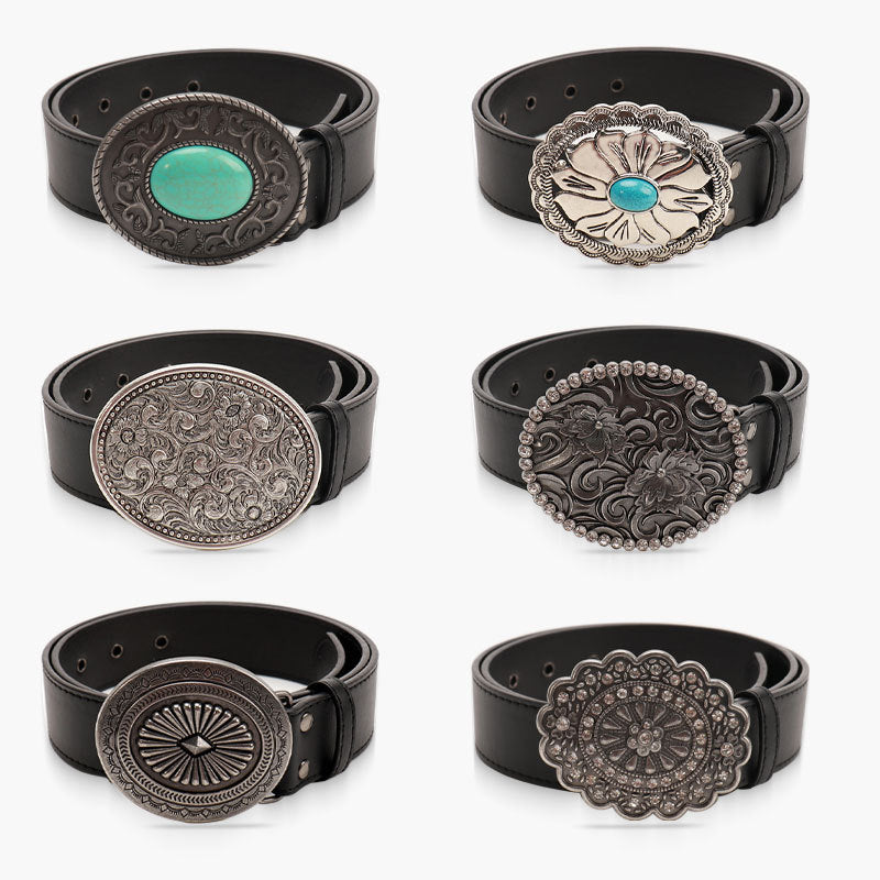 Retro Gem Black Belt Women&