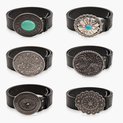 Retro Gem Black Belt Women&