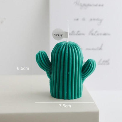 1pc Cactus Candle Handmade Delicate Cactus Candles For Birthday Party Wedding Spa Home Decoration Romantic Cute Soy Wax Aromatherapy Small Scented Relaxing Birthday Wedding Party Gift Home Decor