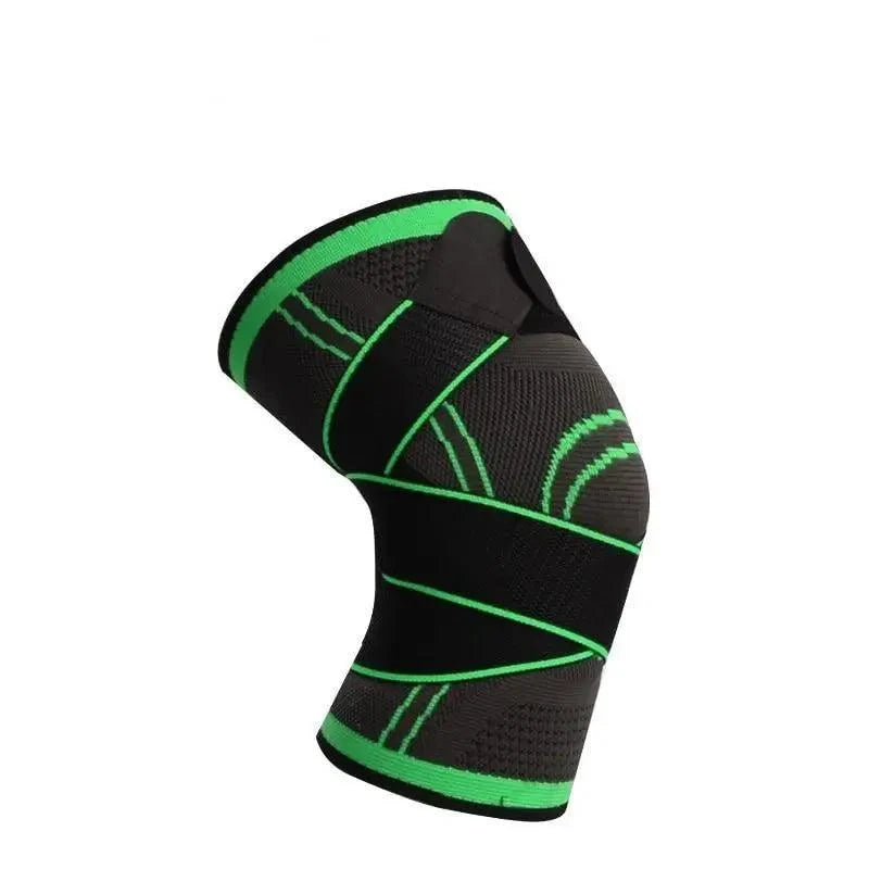 1PC Sport Knee Sleeve Support Men Kneepad Pressurized Elastic Knee Pads Fitness Gear Protector For Sport Improved Circulation Compression Support For Joint Pain