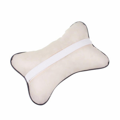 1pcs Universal Car Neck Pillows PVC Leather Breathable Mesh Auto Car Neck Rest Headrest Cushion  Headrest Pillow Pillow Neck Pillows Both Side Pu Leather Pack Headrest Fit for Most Cars Filled Fiber Universal Car Pillow Car Interior Accessories