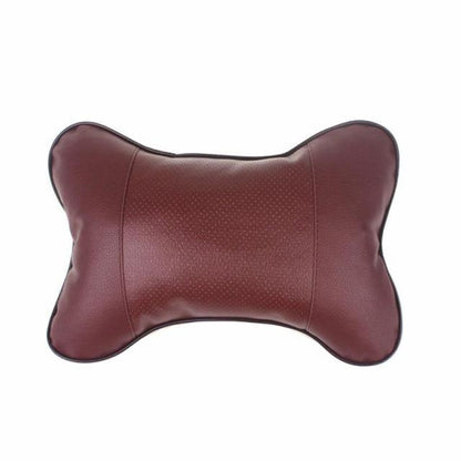 1pcs Universal Car Neck Pillows PVC Leather Breathable Mesh Auto Car Neck Rest Headrest Cushion  Headrest Pillow Pillow Neck Pillows Both Side Pu Leather Pack Headrest Fit for Most Cars Filled Fiber Universal Car Pillow Car Interior Accessories