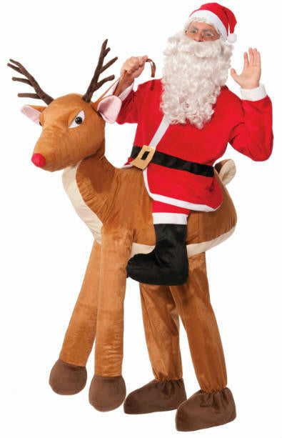 Santa Ride a Reindeer Adult Costume
