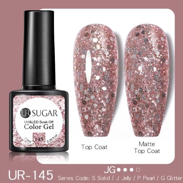 2022 New Reflective Glitter Nail Gel 8ml  Permanent UV/LED Glossy Effect Popular Diamond Nail Gel Design For Womens
