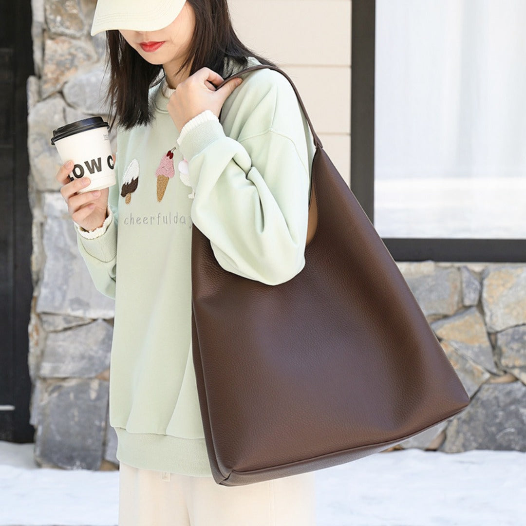 Casual retro hobo bag, fashion handbag, pu large capacity shoulder women&