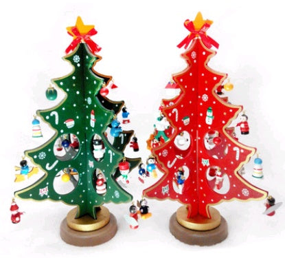 Creative Wood Christmas Tree Desktop Decoration