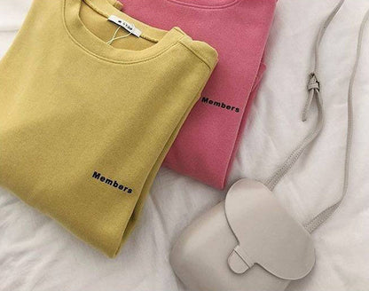 Spring and Autumn Loose Crew Neck Long-Sleeve Coat Top