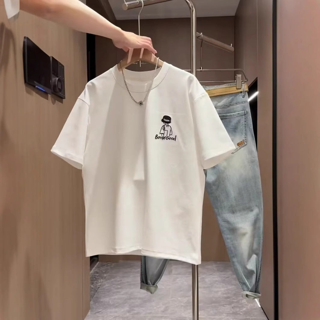 Brand Short Sleeve Ins 100 Cotton Coat Summer Men&