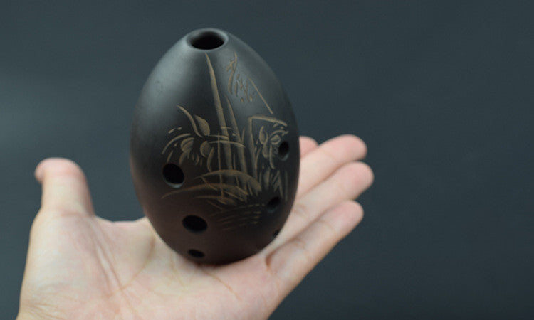 8-hole Ocarina Black Clay