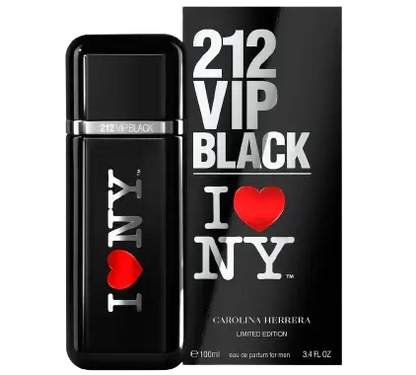 212 Vip Black I Love NYC By Carolina Herrera For Men 3.4oz EDP Spray