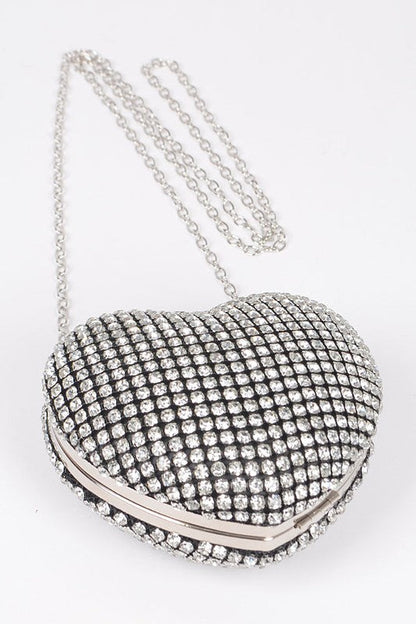 “Luxe Baddie” Heart Shape Clutch