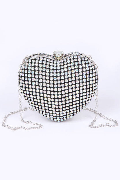 “Luxe Baddie” Heart Shape Clutch