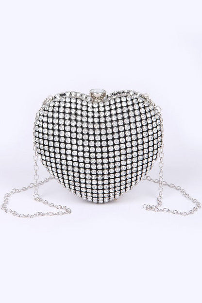 “Luxe Baddie” Heart Shape Clutch