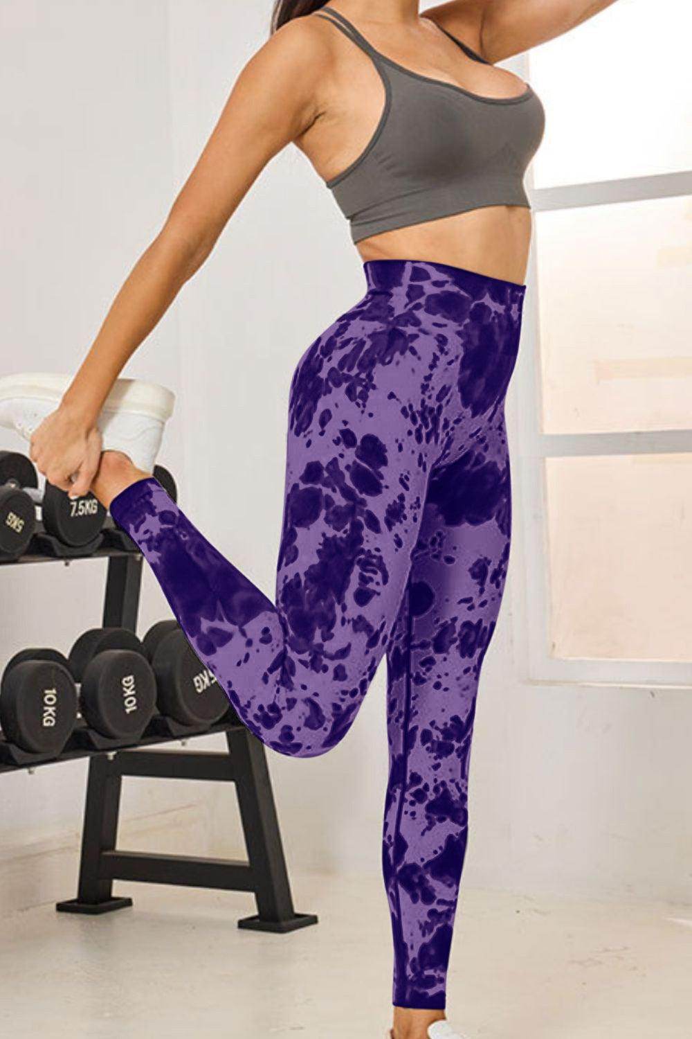 Tie-Dye High Waist Active Leggings for Comfortable Fitness
