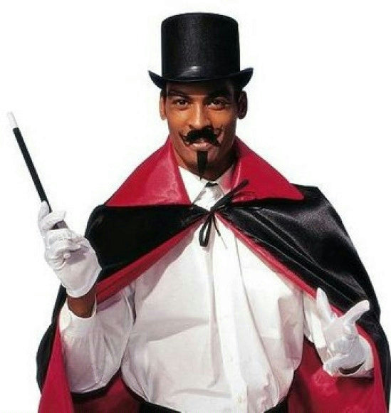 Large Black High Crown Perma Felt Costume Top Hat