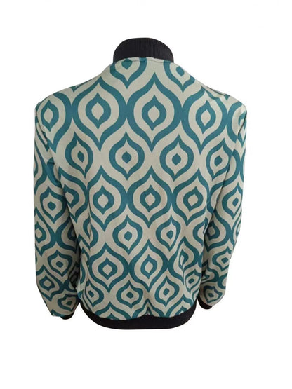 Zip Up Printed Jacket