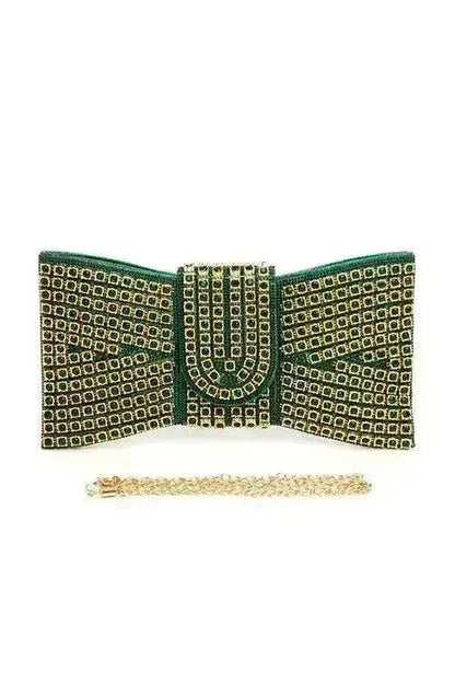 Rhinestone Bowtie Iconic Clutch Bag