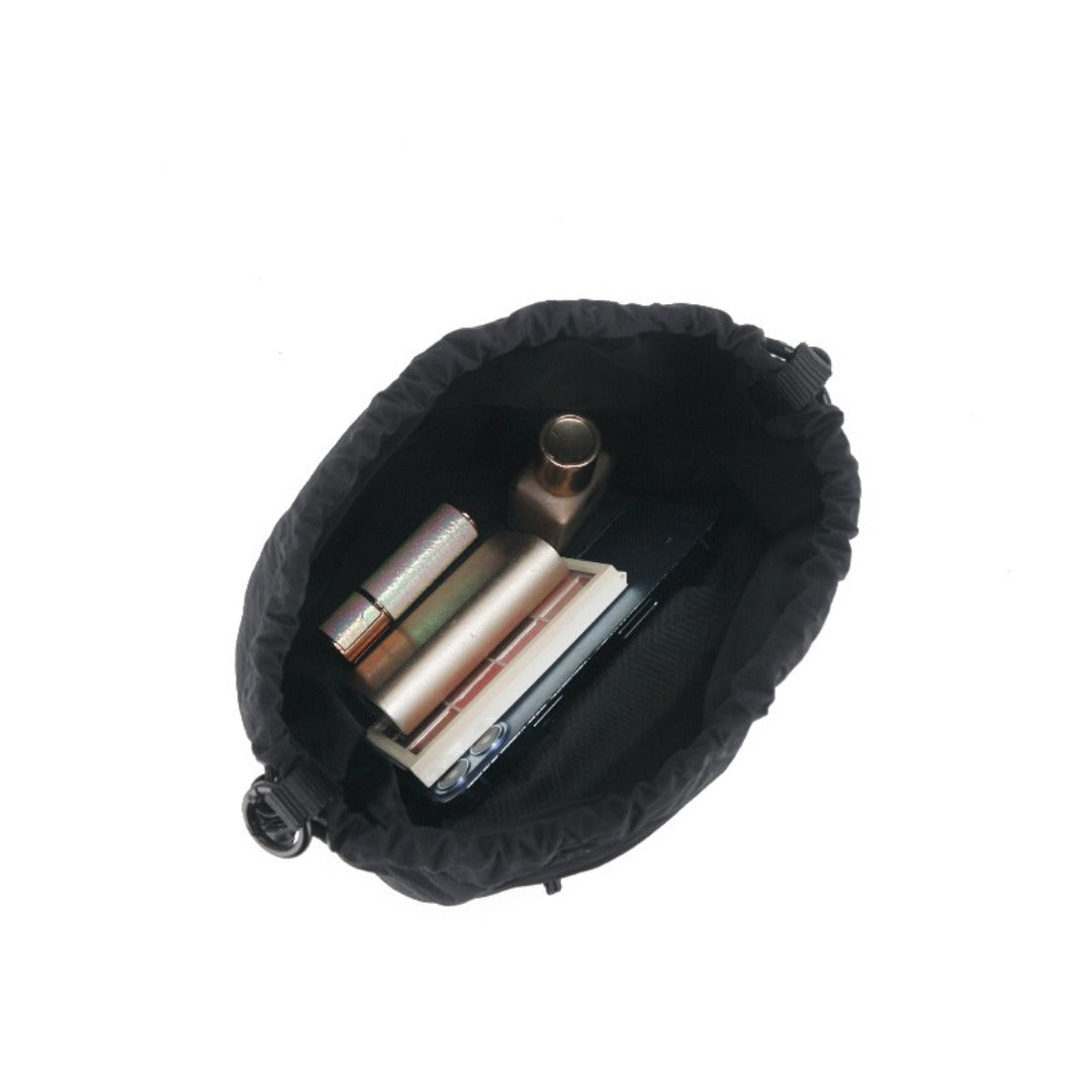 Bucket Bag stylish, Dual Drawstring Crossbody Bag Men&