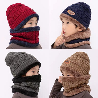 Warm knitted hat children&