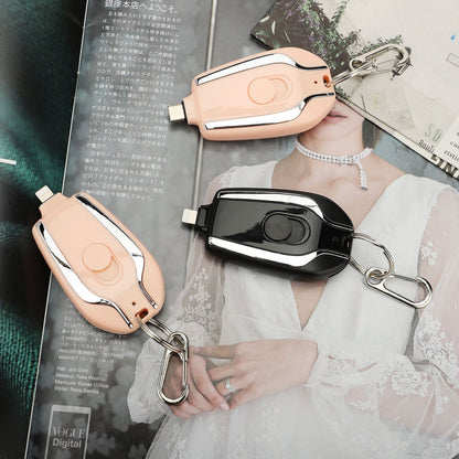 Keyring Wireless Charging Bank 1500mAh Portable Power
