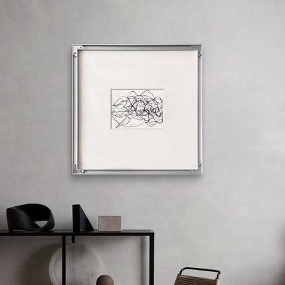 Modern Simple Black And White Line Decorative Painting