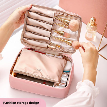 Cosmetic bag, storage bag outdoor portable, large capacity waterproof toilet bag, makeup bag with compartments,