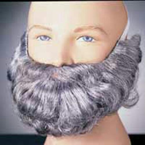 Gray Character Costume Beard and Mustache Adult Men&
