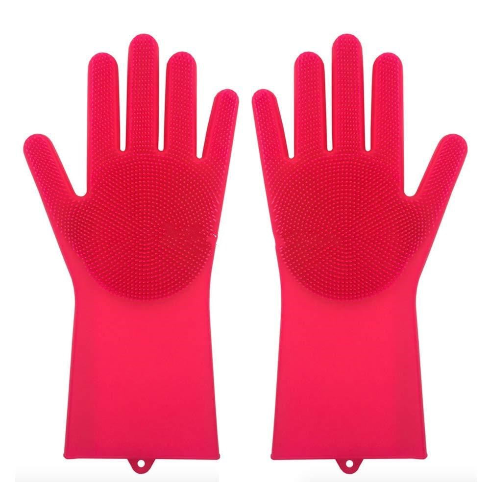 Silicone Heat-resistant Cleaning Brush Scrubbing Gloves