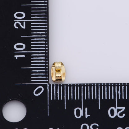 24 Pcs 18k Shiny Gold Earring Backs, Earring Stoppers, Butterfly Earring Backs, Clutch Earring Backs, Jewelry Findings K-920