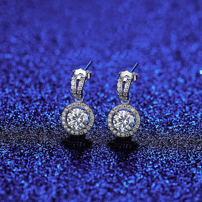 PAG &amp; MAG Moissanite S925 Silver Stud Earrings