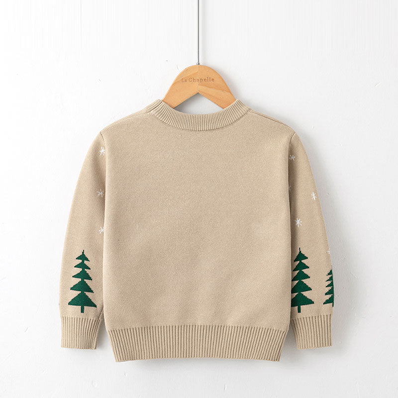 Viscose, Cotton Christmas Sweaters For Children