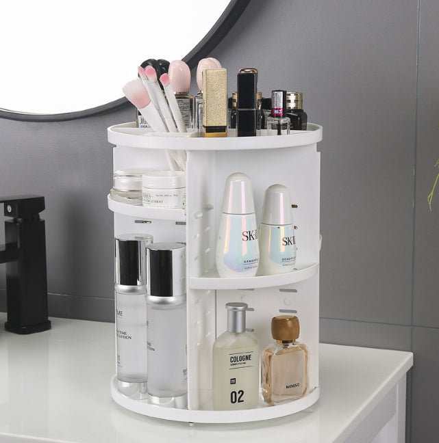 360 degree rotating acrylic cosmetic storage box