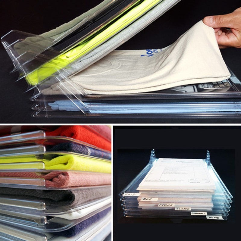 10 Layer Clothes Storage Fold Board Organizer
