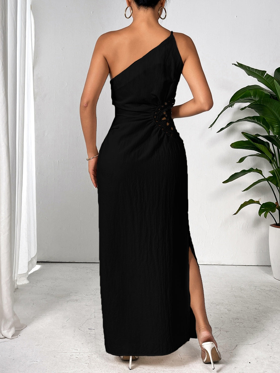One Shoulder Sleeveless Maxi Dress Elegant &amp; Sophisticated Evening Wear Women Luxury Party Dress