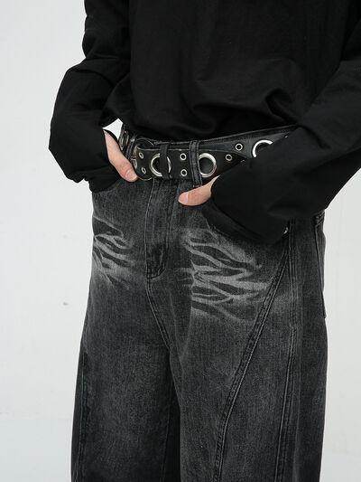 Raw Hem Jeans With Pockets For Effortless Style