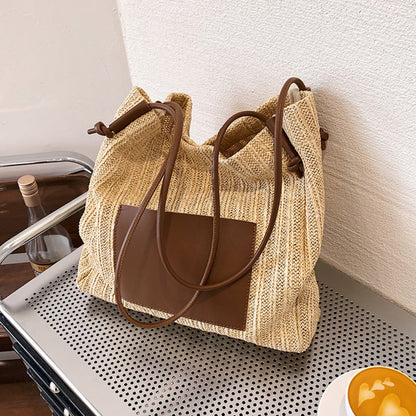 Hobo straw bag, women&