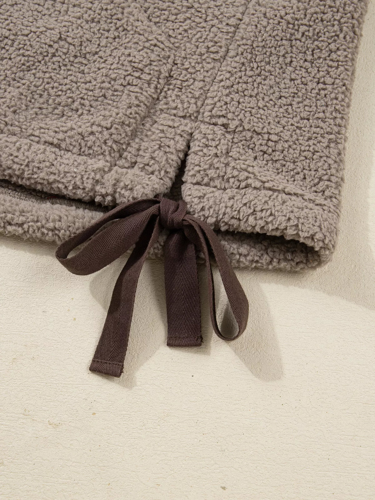 Side Bows Sherpa Fleece Vest