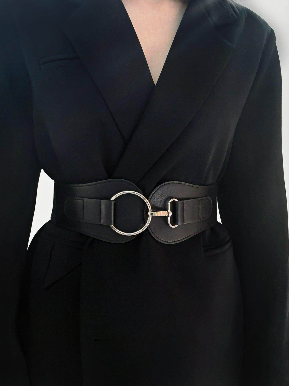 PU Elastic Wide Belt for Comfortable Fashion Fit