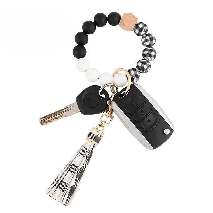 PU Tassel Keychain Women&