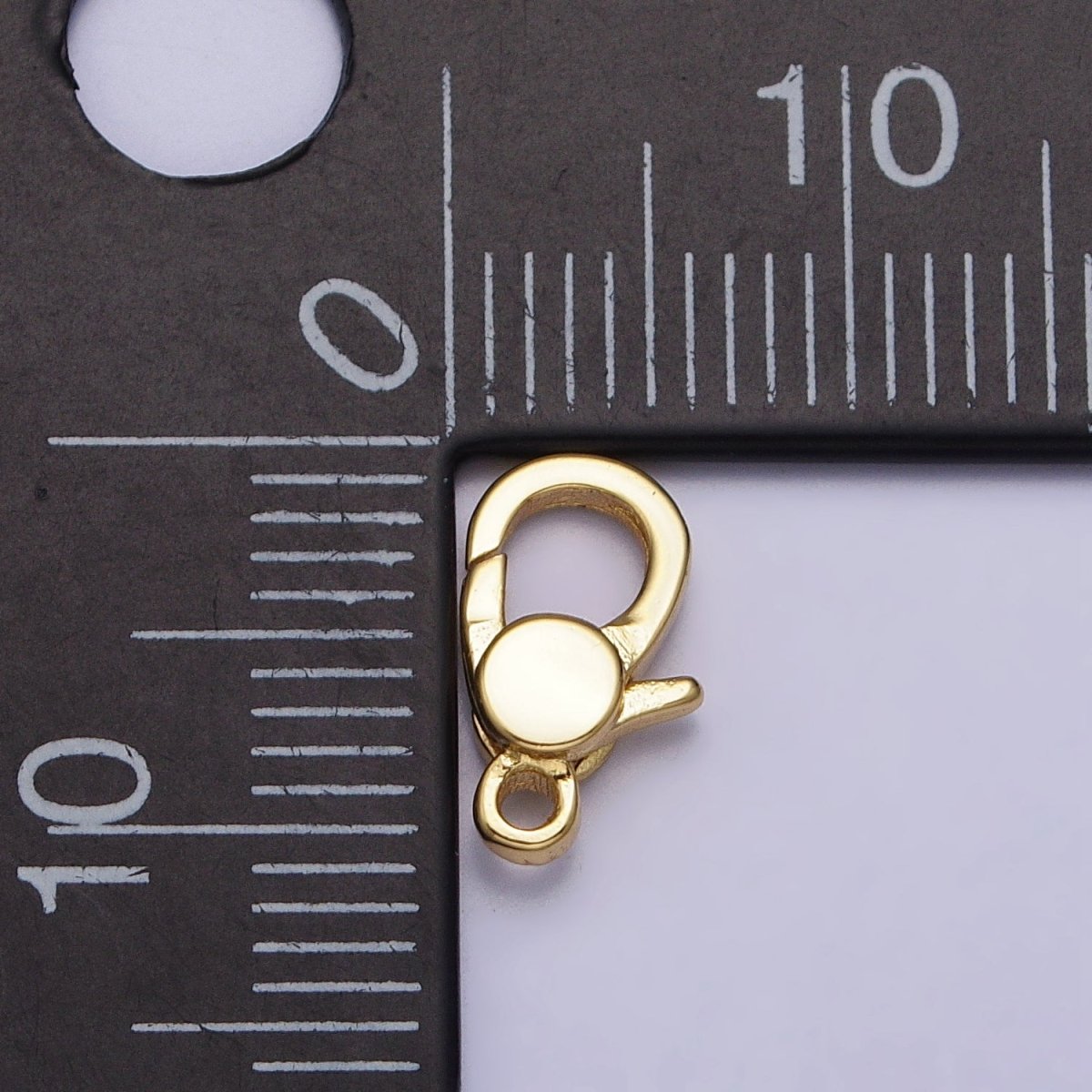 24K Gold Filled 10.8mm Oval Lobster Clasps Closure Supply in Gold &amp; Silver | Z-141 Z-142