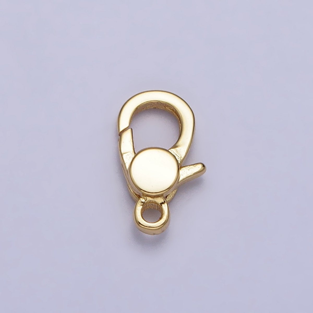 24K Gold Filled 10.8mm Oval Lobster Clasps Closure Supply in Gold &amp; Silver | Z-141 Z-142