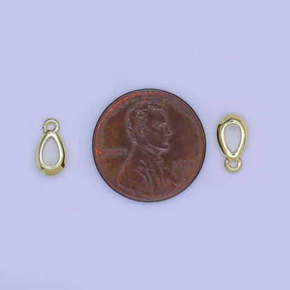 24K Gold Filled 10mm Mini Teardrop Oval Bezel Findings | Z-1099