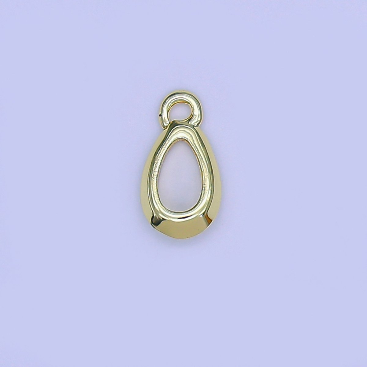 24K Gold Filled 10mm Mini Teardrop Oval Bezel Findings | Z-1099