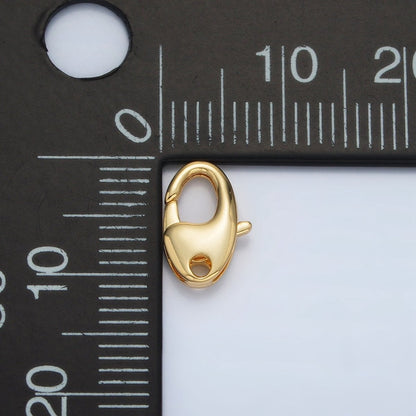 24K Gold Filled 10mm Oval Lobster Clasps Closure Findings | Z864
