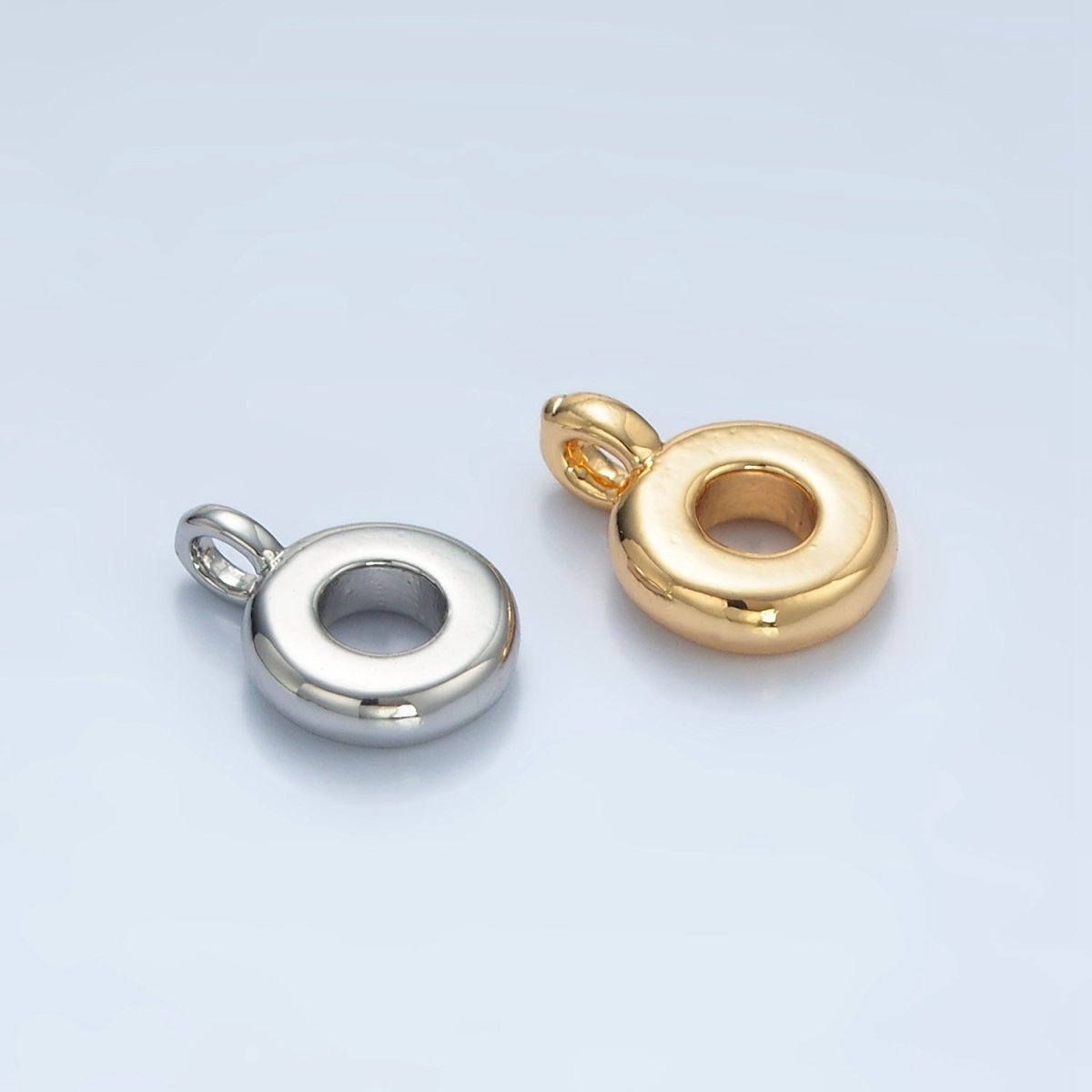 24K Gold Filled 10mm Rhondelle Bail Findings in God &amp; Silver | Z944