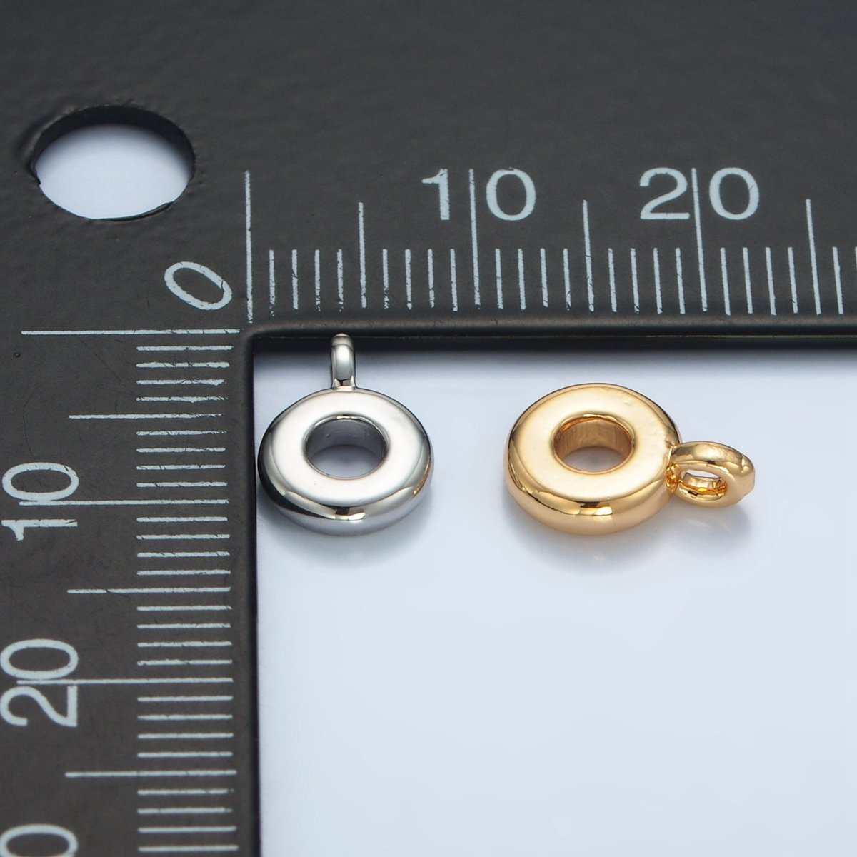 24K Gold Filled 10mm Rhondelle Bail Findings in God &amp; Silver | Z944