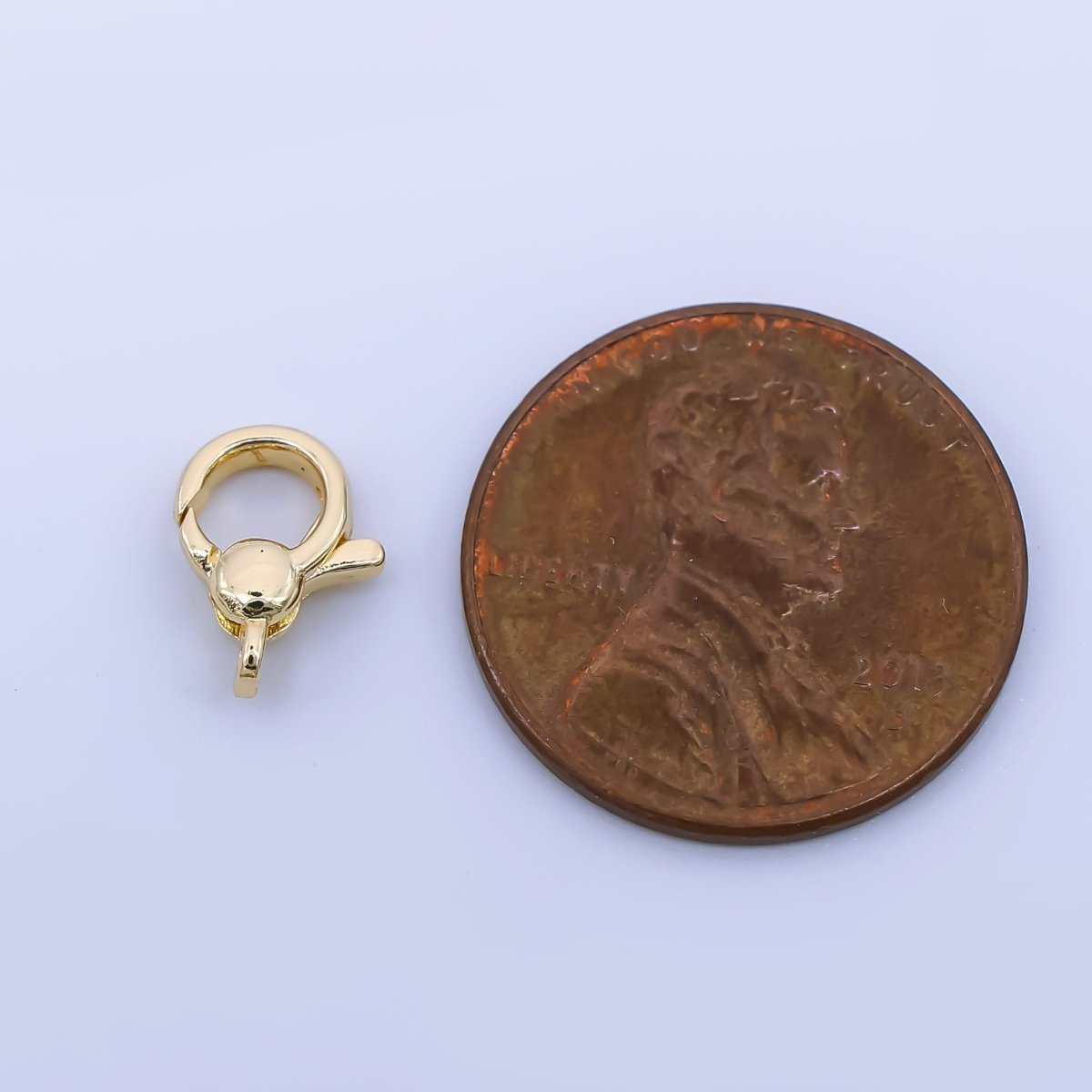 24K Gold Filled 10mm Round Minimalist Lobster Clasps Closure Finding | Z1351