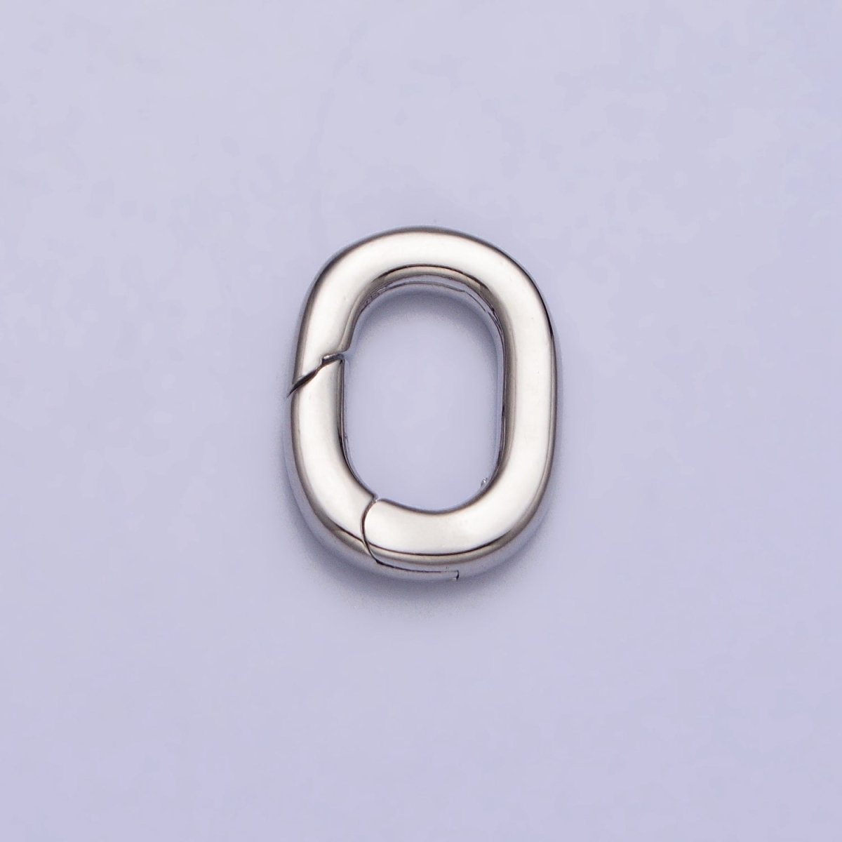 24K Gold Filled 12.5mm Oval Oblong Push Gate Spring Ring Enhancer Closure Supply in Gold &amp; Silver | Z-117 Z-118