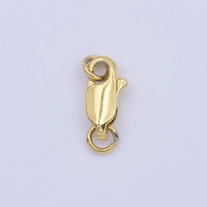 24K Gold Filled 12mm, 10mm Lobster Clasps Claw Closure Jewelry Supply in Gold &amp; Silver | K-299 - K-302