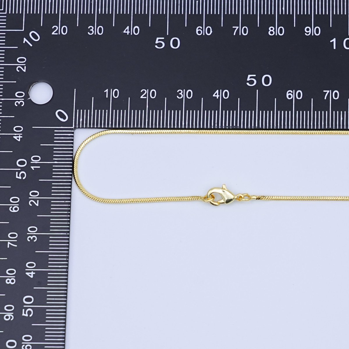 24K Gold Filled 1.2mm Cocoon Snake 20 Inch Chain Necklace | WA-3231